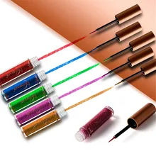 NICEFACE, новинка, металлическая цветная блестящая Алмазная подводка для глаз, высокая перламутровая подводка для глаз, лучшие инструменты для макияжа для наращивания ресниц