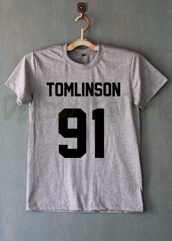 Футболка Луи Tomlinson 91 футболка в одном направлении унисекс большой размер и Colors
