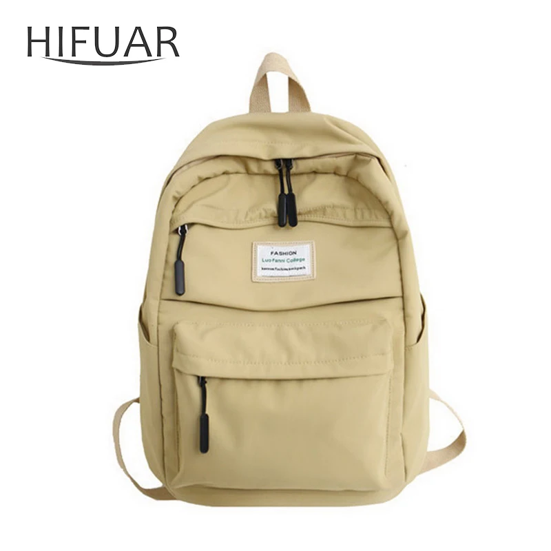 

Waterproof Nylon Women Backpack Female Large Capacity High School Bag Vintage Girl Boy Double Shoulder Bags Travel Bag Mochila
