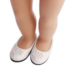 Кукла обувь жемчужное платье обувь для 18 дюймов наше поколение девушка кукла аксессуары подарок малыша Прямая доставка Y0118