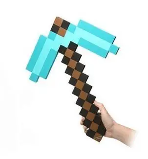

1Pc Foam Minecrafted Axe & Sword & Pickaxe of my small world,minecrafted toys for children outdoor game free drop shipping
