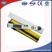 400 мм/1" 225 градусов Лазерная угловая линейка гониасмометр деревообрабатывающий Гониометр Универсальный конический транспортир