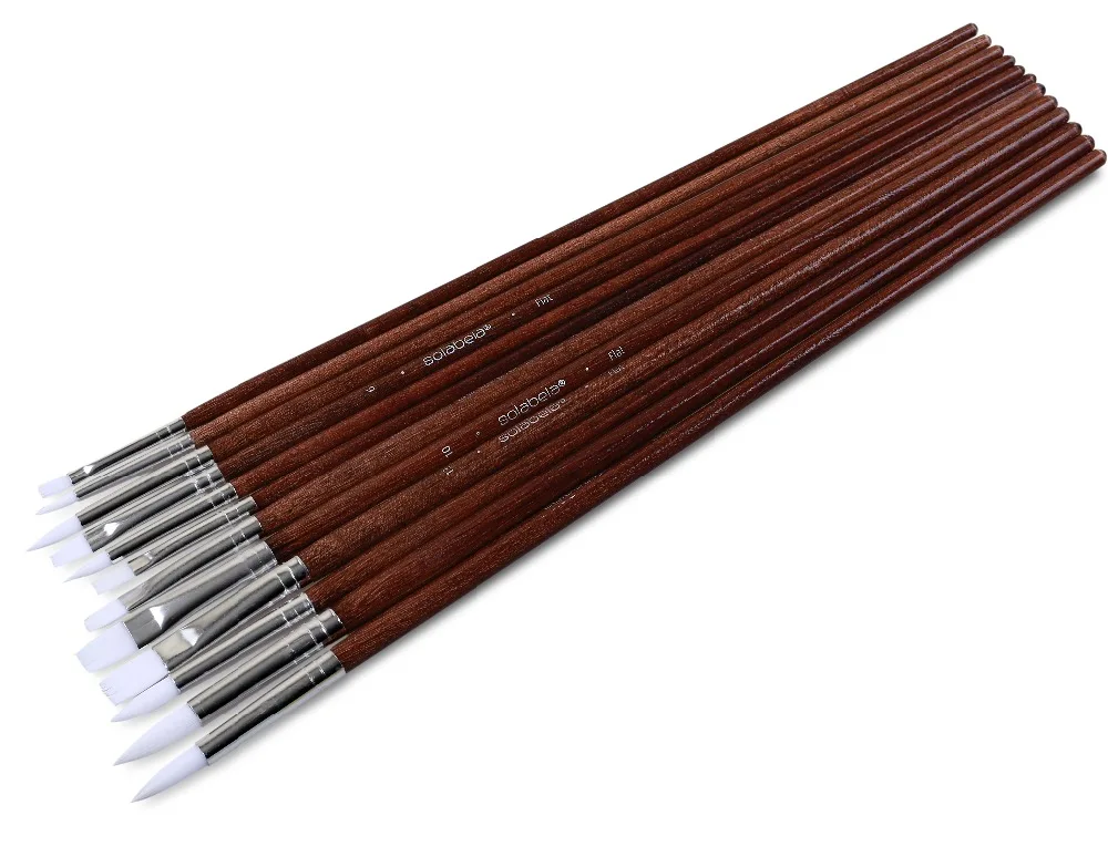 Solabela Montreal Artist Brush Set Of 24 W Canvas Roll Up Pouch Professional Art Brush Set Acrylic Oil Water Color Paint Set Paint Brushes Aliexpress