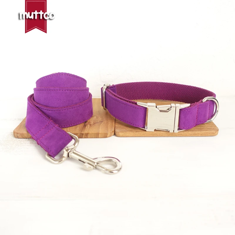 100pcs/lot MUTTCO wholesale self design burly collar THE CANDY PURPLE