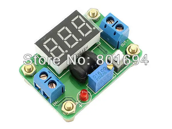 DC-DC Power Supply Module with Voltmeter 4.5V-24V Step Down to 0.93-20V 2A 12V Buck Converter | Обустройство дома