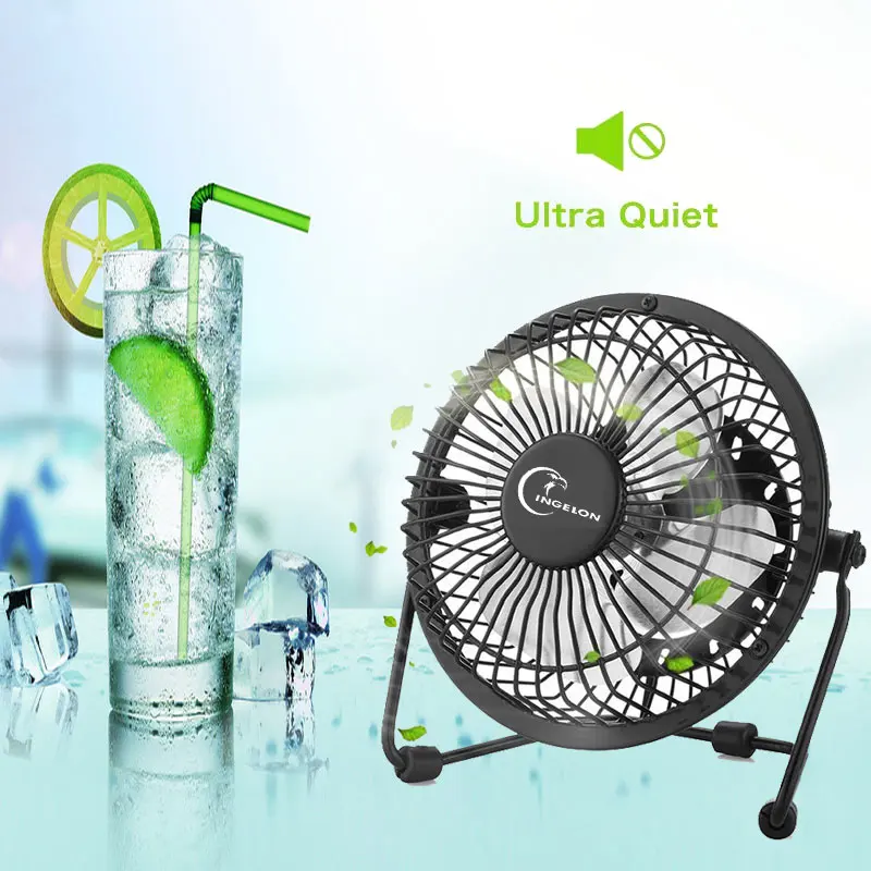 Ingelon USB Fan Mini portable Fans Table Desk Personal Black Blue Green gadgets Dropshipping for Notebook (7)