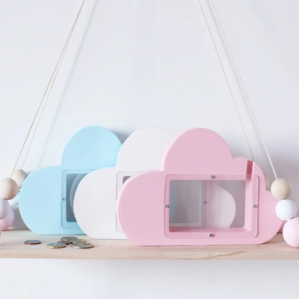 

Ins Nordic Style Cloud Piggy Bank Crafts Children's Room Decoration Q