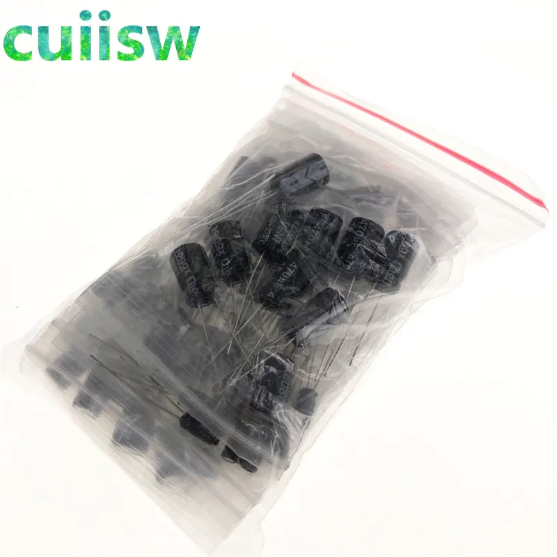 

12values 120pcs,0.22UF-470UF Aluminum electrolytic capacitors Kit 0.22uf 0.47uf 1uf 2.2uf 4.7uf 10uf 22uf 33uf 47uf 100uf 470uf