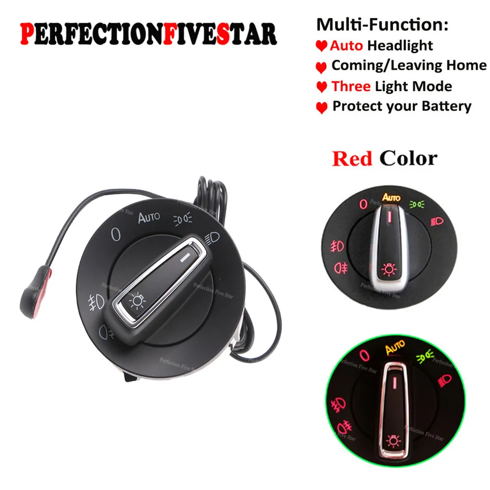 Светодиодный светильник для VW Golf Jetta MK5 6 Tiguan Touran Passat|auto headlight switch|headlight switchpassat b6 |