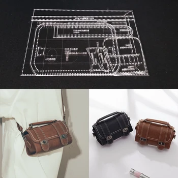 

1set DIY Acrylic Leather Template Home Handwork Leathercraft Sewing Pattern Tools Accessory Shoulder Bag 125x100x230mm