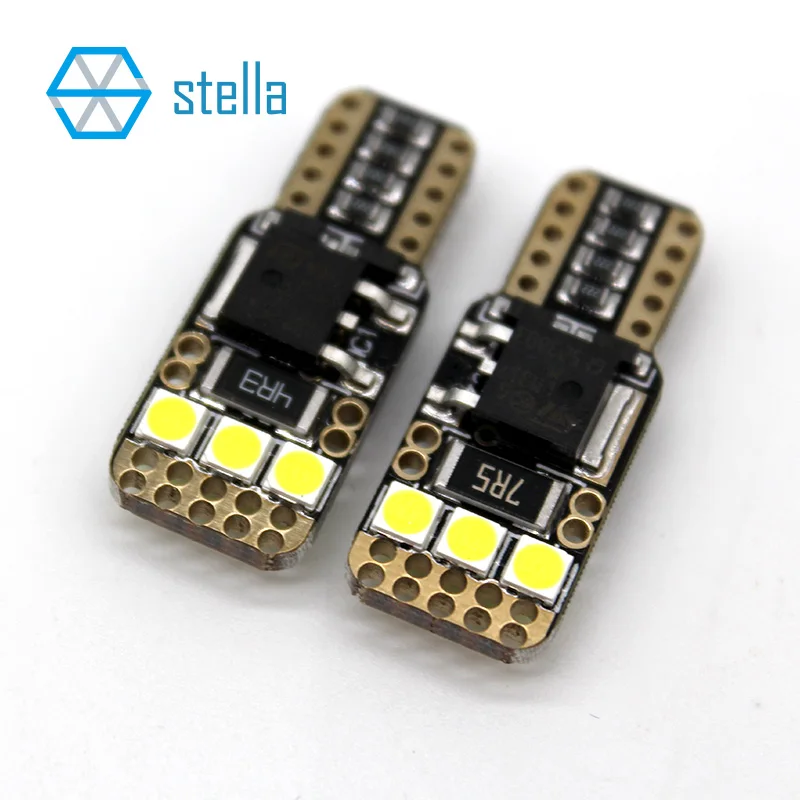 

2-20 pcs Car Led T10/W5W 100% canbus error free nonpolar 6000k 12V 2pcs 6W led bulb auto interior/clerance light super bright
