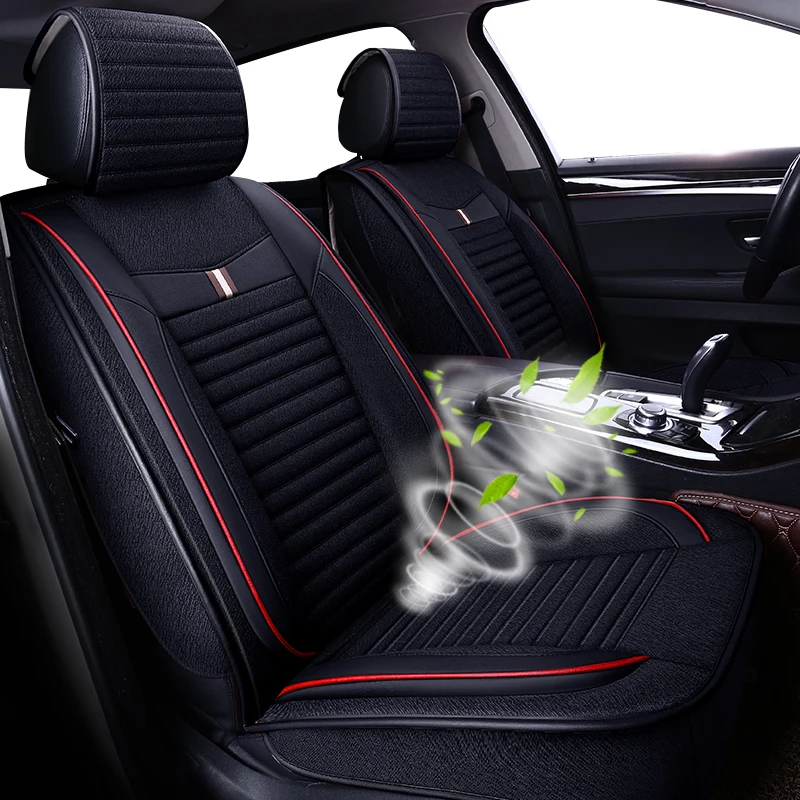 New Auto automobiles Flax leather car seat cover For Mazda 3 6 2 C5 CX