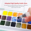 Meiliang 36 Colors Solid Water Color Paint Set Metal Iron Box Watercolor Painting Pigment Pocket Set with Painting Brush as Gift ► Photo 3/6