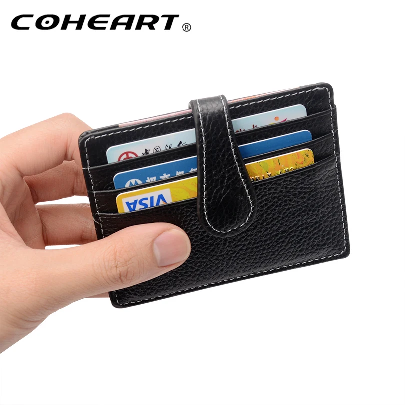 

Cowhide Functional card wallet 100% real leather card purse small money bag simple and practical !