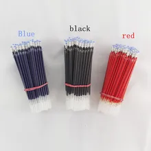 20 adet/grup nötr mürekkep jel kalem dolum nötr kalem iyi kalite dolum mürekkep kartuşu siyah mavi kırmızı 0.5mm 0.38mm mermi dolum ofis ve okul