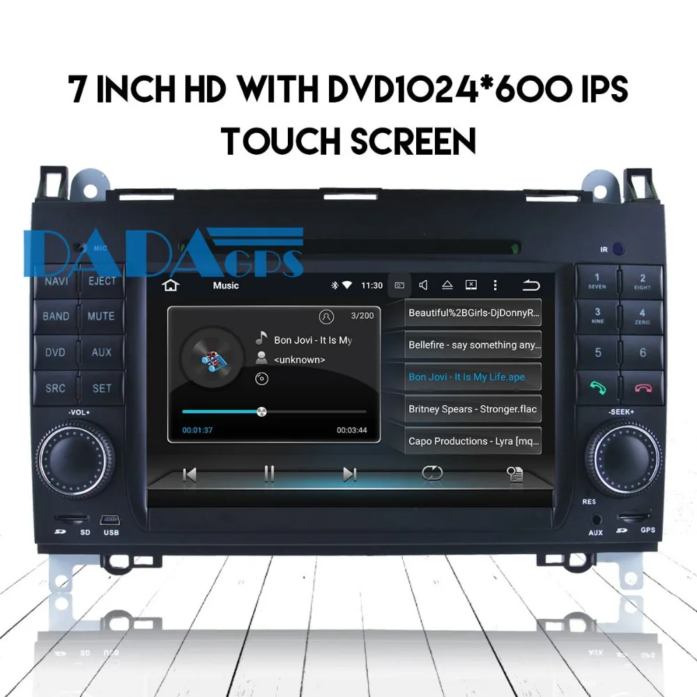 Excellent Android 8.0 7.1 Car Radio DVD Player GPS Unit for MERCEDES-BENZ A-class W135 B-class W245 Viano Vito Sprinter Stereo Multimedia 3