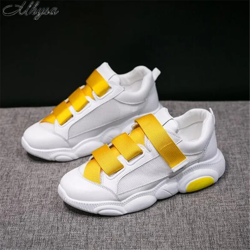 

Mhysa 2019 Women's new thick fashion spring autumn comfortable breathable vulcanized shoes women's flat shoes sneakers L402