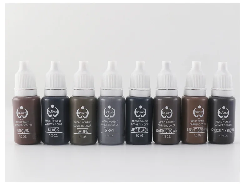 

8Pcs 1/2 Oz Tattoo Ink Set for Permanent Lipstick Microblading Tattoo Ink Pigment Ink for Tattoo Machine Permanent Makeup Paint