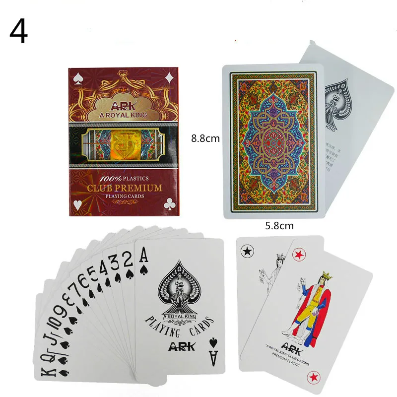 1 шт. покер Пластик Водонепроницаемый и износостойкие Пластик ПВХ игральных карт