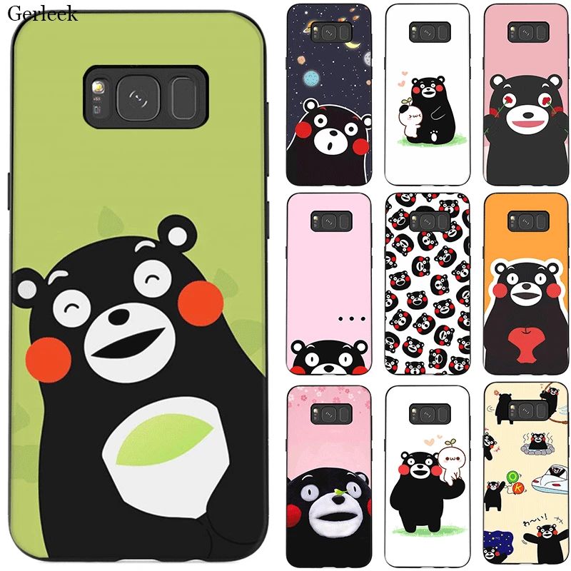 Phone Case Soft Tpu for Samsung M10 M20 M30 M40 S6 S7 Edge S8 S9 S10 S10E Plus Note 8 9 10 Cover Kumamoto Bear Bag | Мобильные