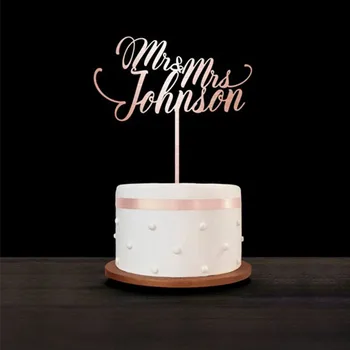 

Personalized Cake Topper Wedding Mr & Mrs Custom Last Name Wedding Cake Topper rustic country travel wedding themed