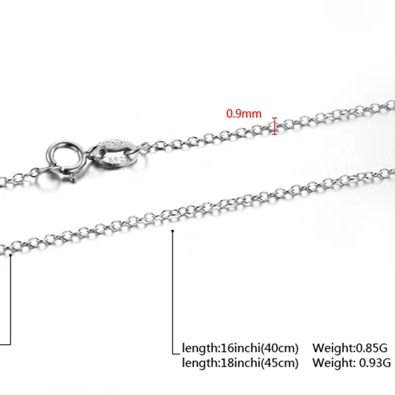 GAGAFEEL Настоящее 925 пробы Серебряное ожерелье для женщин и мужчин ювелирные изделия o-образные цепи ожерелье s для DIY Шарм Подвески Прямая поставка