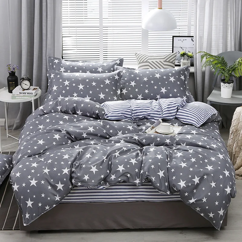 Sisher Bedding set queen size Brief Quilt cover king sets Bedclothes linen Duvet covers Single Pillowcases Nordic Quilts Yellow