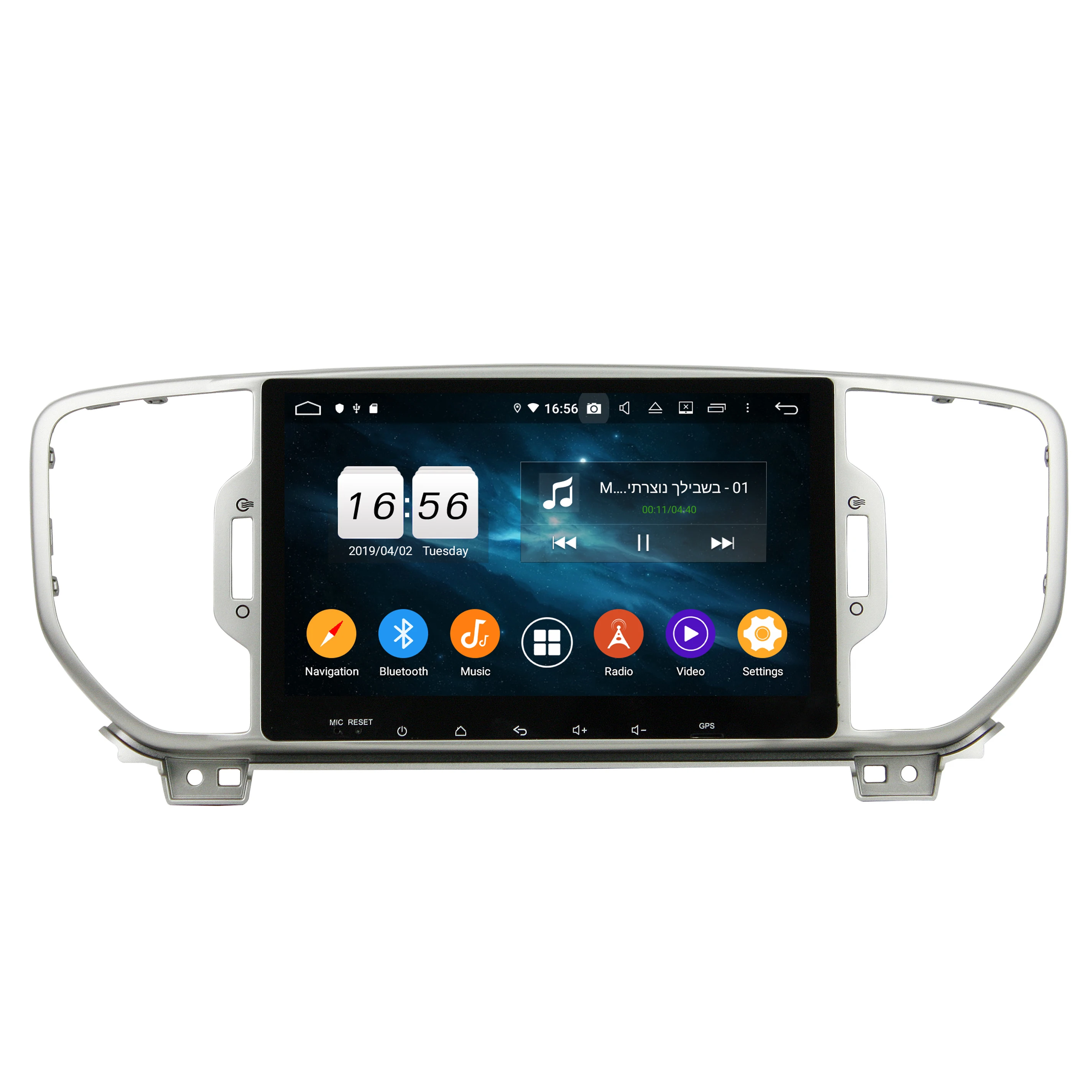 DSP 1024*600 2 din " Android 9,0 автомобильный радиоприемник DVD gps для Kia Sportage 4 Гб ram Bluetooth 4,2 wifi USB Mirror-link