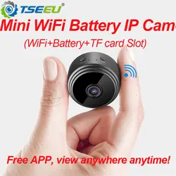 1080P HD супер мини wifi ip-камера встроенный аккумулятор приложение ночного видения удаленно просмотр wifi sd-карта широкоугольный магнит