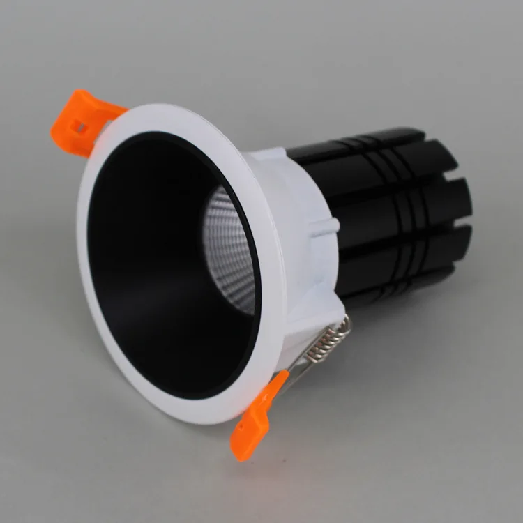 AC85V-265V 10 Вт затемнения кри УДАРА светодиодный светильники черный или белый светодиодный Потолочные светильники Светодиодный свет
