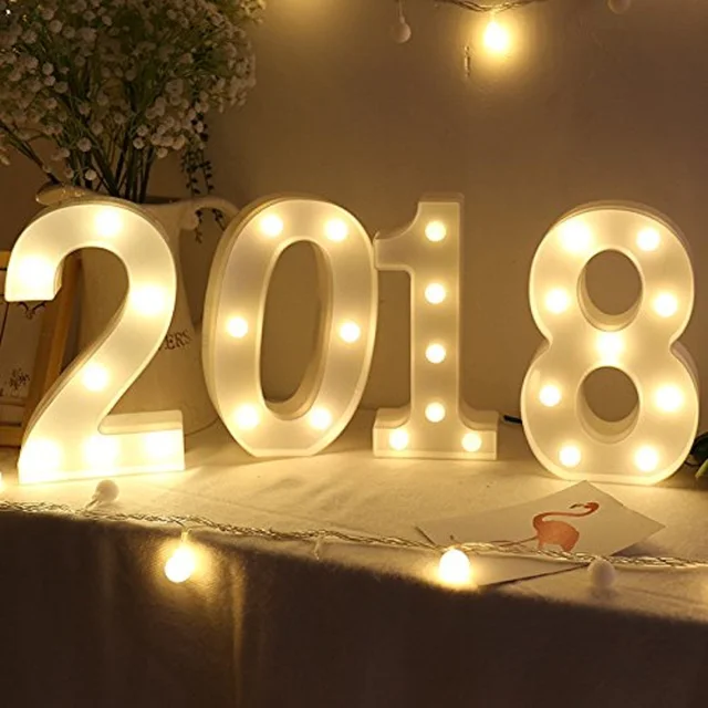 0 9 Numbers Led Marquee Letter Lights Battery Powered Letters Sign