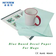 8,5*11 см чистая бумага для наклейки с водной горкой для принтеров с синей водопереводимая бумага 20 листов