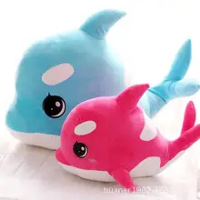 75cm Cute adorable pet big eyes dolphin whale pillow plush toys doll stuffed animal doll birthday gift