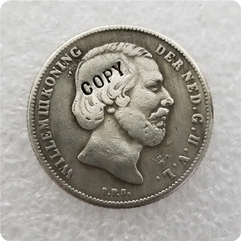 1850 1853 Нидерланды 1/2 GULDEN копия монет | Дом и сад