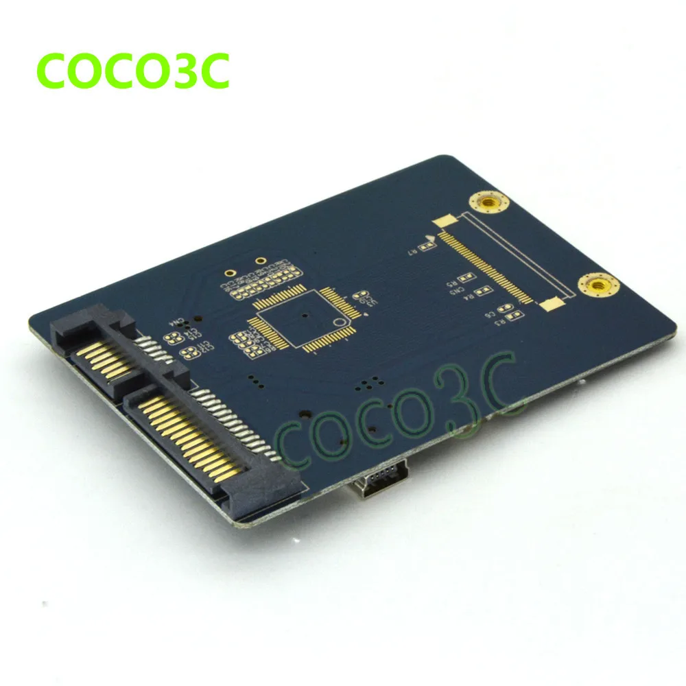 2 in 1 USB 2.0 to mini PCIe slot card for mini PCIe WIFI wireless network card Test Tool SATA to MSATA SSD adapter (2)