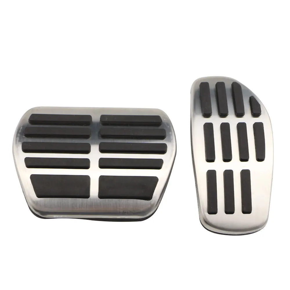 Jameo Auto 2Pcs/Set Stainless Steel Car Interior Fuel Pedal Brake