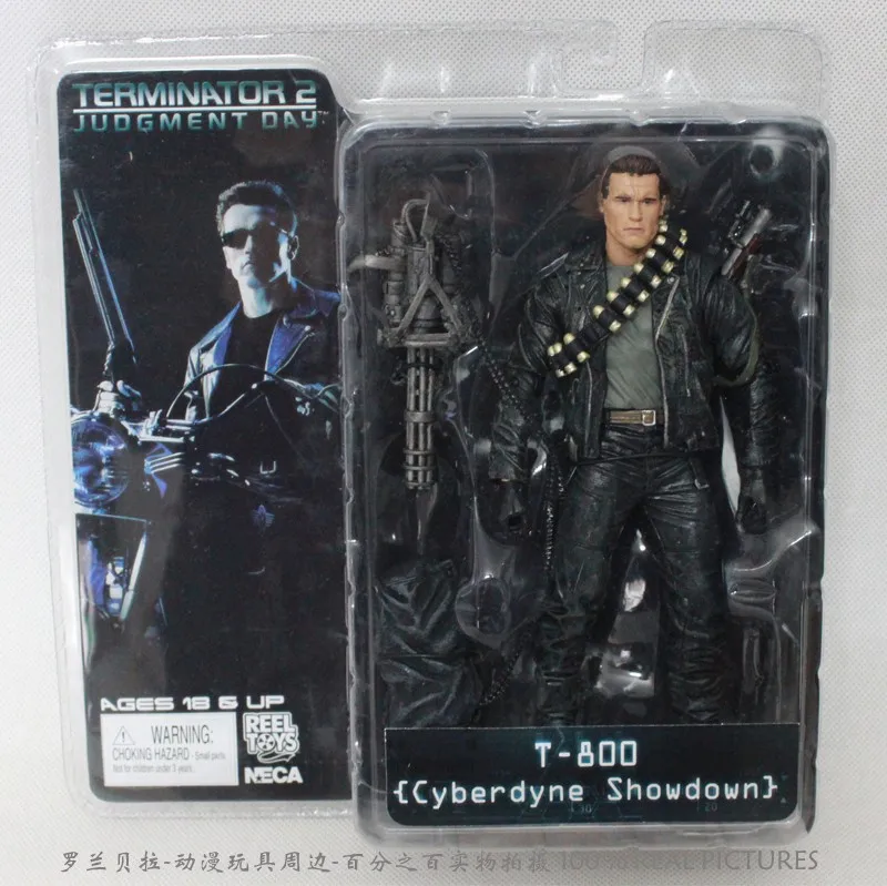 NECA The Terminator 2 фигурка T-800 Cyberdyne Showdown ПВХ фигурка игрушка " 18 см рождественские подарки MVFG132