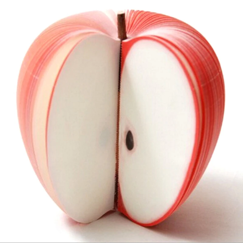 Apple Shape Notepads Fruit Creative Post Sticky Portable Scratch Paper Apple Style Note Memo Pads