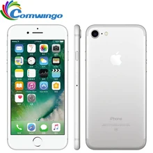 Разблокированный Apple iphone 7 LTE 32/128 ГБ/256 IOS 10 12.0MP 4G Камера Quad-Core отпечатков пальцев 12MP 2910mA iphone 7 сотовый телефон