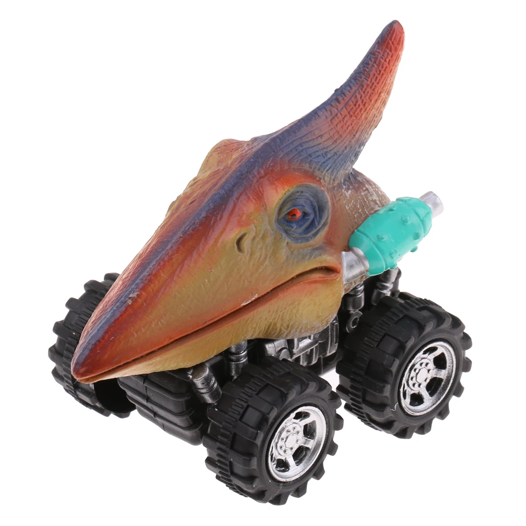 Various Cartoon Dinosaur Model Toy Cars Dinosaurs Figures Shape Pull Back Cars Jurassic Toys Kids Children Christmas Gifts
