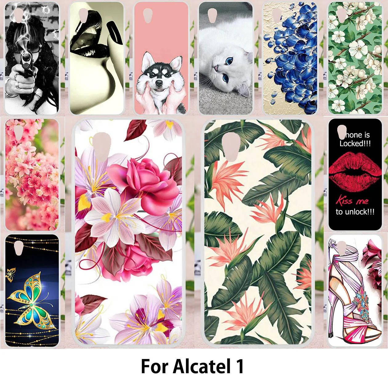 

Phone Cases For Alcatel 1 5033D Case TPU Painted Soft Silicone Fundas For Alcatel 1 5033D 5033 5033A 5033Y 5033X 5.0 inch Cases