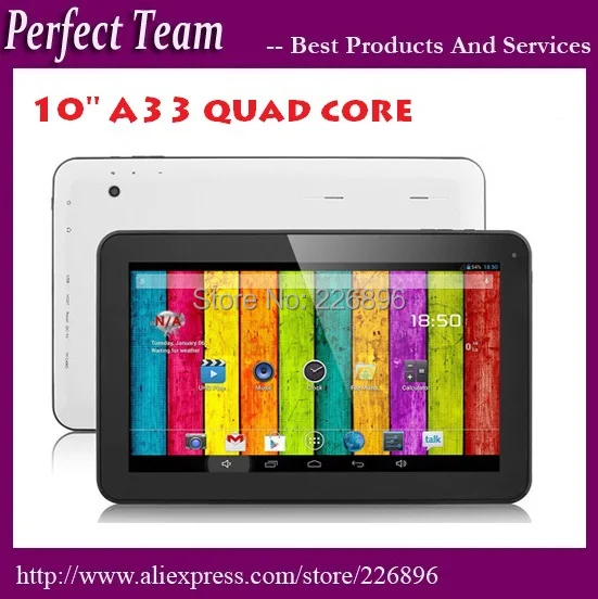  DHL Free Shipping tablet 10 inch A33 1.3Ghz 2G 32G Quad core Bluetooth WIFI 1024*600 Dual Camera Android 4.4.2 