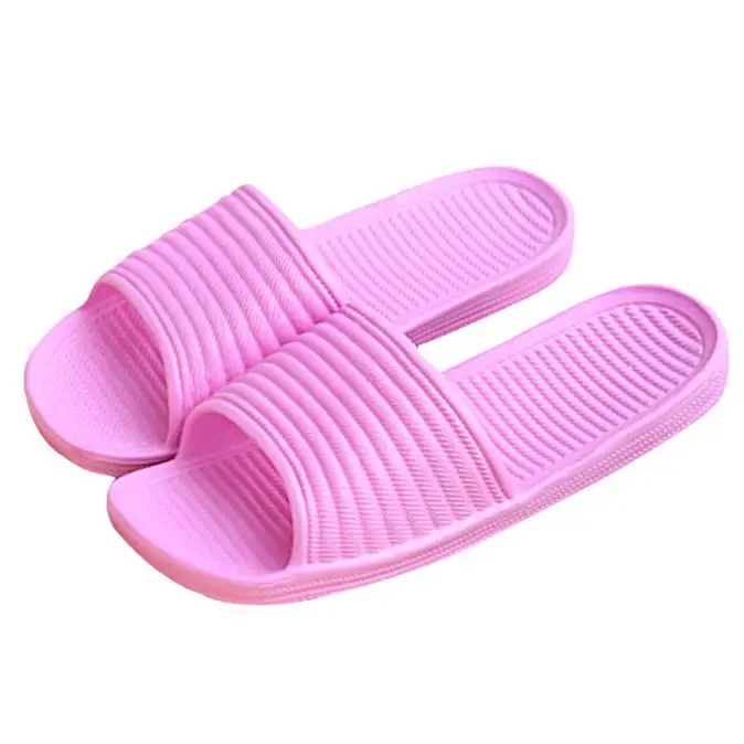 

SAGACE 2018Women Hot Marketing Slippers Summer Floor Skid Proof Home Floor Girls Stripe Bathroom Bath Sandal Slippers