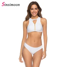 bow tie up bikini set Casual black high waist swimwear women swimsuit beach Two pieces swimming oiyeefo 6 colors white diamond bikini luxury swimsuit swimwear female two pieces swimming suits for women beach may shiny plavky