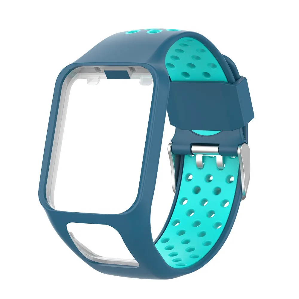 Replacement Silicone Soft Wristband for Tomtom 2  Ventilate Two-Color Sport Strap 2 (35)