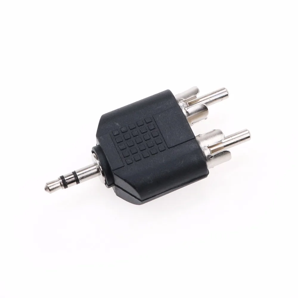 JCD отклонения в размерах на 1 2 RCA разъем 3 полюсный 5 мм Jack стерео штекер для 2xRCA