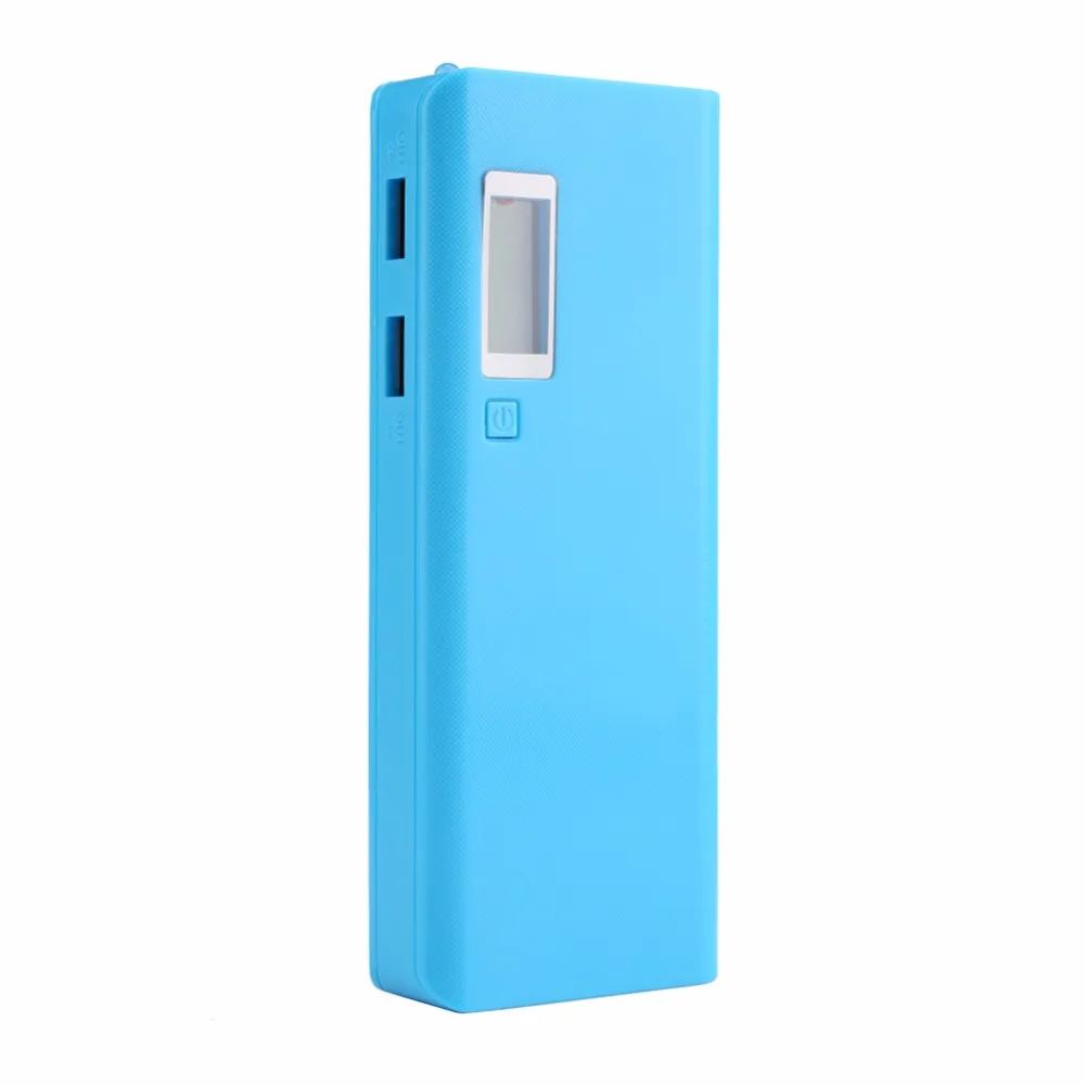 Двойной USB выход 5V 2A 5x18650 зарядное устройство Портативный ЖК дисплей Powerbank чехол
