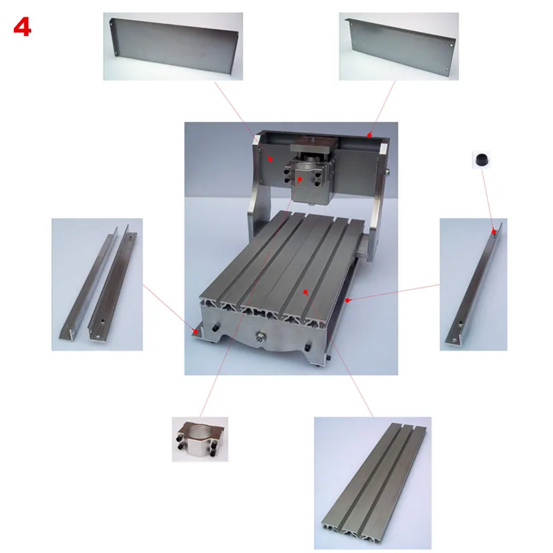 Мини-токарный станок с ЧПУ 3020, рама, гравер, фрезерный станок, базовый кронштейн, шариковый винт, опционально для DIY ЧПУ, фрезерный станок, 3d принтер