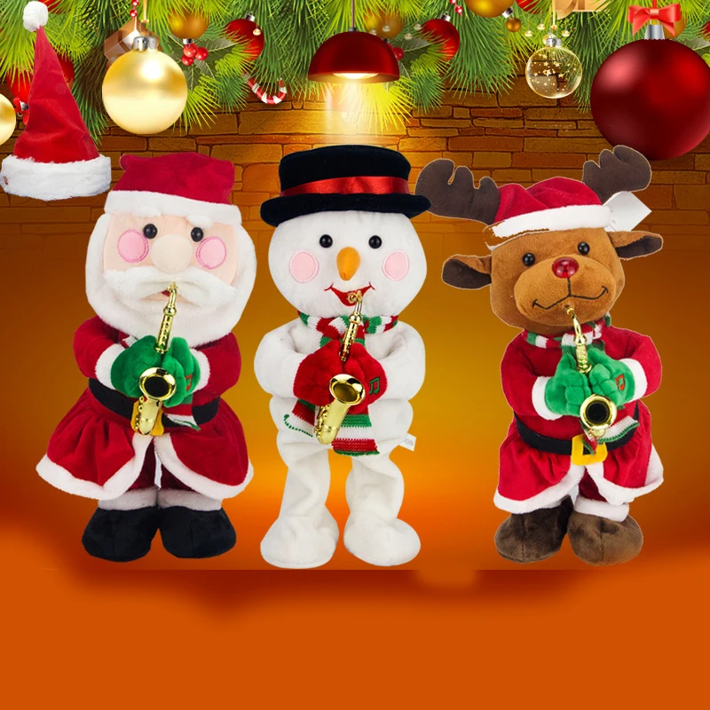 Christmas Gifts For Children Robot Toys For The 2018 New Year 2019 Electronic Toys Kids Russian Christmas Gift Decoration Tree