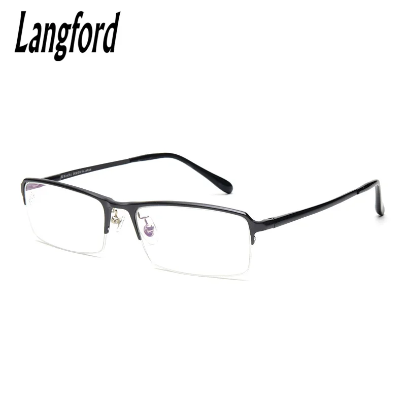 

langford brand Business glasses simple men's glasses frame half-frame prescription eyeglasses 58mm 1115